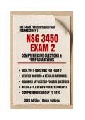 NSG 3450 Exam 2 &vert; Questions & Verified Answers &vert; 2026 Edition &vert; Galen College 