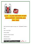 CLFP Certified Lease & Finance Professional &lpar;CLFP&rpar; 2026 &vert; 500&plus; Practice Questions & Verified Answers &vert; Equipment Leasing&comma; UCC Articles&comma; Lease Accounting&comma; Finance & Commercial Lending Certification
