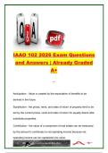 IAAO Course 102 2026 &vert; 150&plus; Practice Questions & Verified Answers &vert; Income Approach&comma; Property Valuation&comma; Capitalization Rates&comma; Leases & Real Estate Appraisal &vert; International Association of Assessing Officers &lpar;IAAO&rpar;
