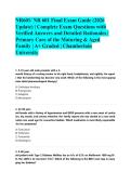 NR601&sol; NR 601 Final Exam Guide &lpar;2026 Update&rpar; &vert; Complete Exam Questions with Verified Answers and Detailed Rationales &vert; Primary Care of the Maturing & Aged Family &vert; A&plus; Graded &vert; Chamberlain University&NewLine;