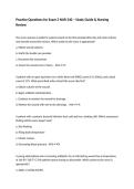 Practice Questions for Exam 2 NUR 340 &ndash; Study Guide & Nursing Review