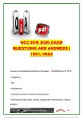 NCC Electronic Fetal Monitoring &lpar;EFM&rpar; Certification 2026 &vert; 150&plus; Practice Questions & Verified Answers &vert; Fetal Heart Rate Interpretation&comma; Category I&ndash;III Tracings&comma; Decelerations & Intrapartum Monitoring &vert; National Certification Corporation &lpar;NCC&rpar;