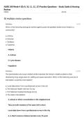 NURS 340 Week 4 &lpar;Ch 8&comma; 10&comma; 11&comma; 12&comma; 17&rpar; Practice Questions &ndash; Study Guide & Nursing Review