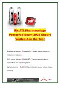 RN ATI Pharmacology Proctored Exam 2026 &vert; 250&plus; Practice Questions & Verified Answers &vert; Medication Administration&comma; Cardiovascular Drugs&comma; Endocrine Pharmacology&comma; Antimicrobials & NCLEX