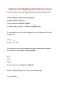 Optometric Tech 1Exam&num;1 Questions with correct answers&NewLine;