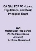 CA QAL&sol;QAC &ndash; Laws&comma; Regulations & Basic Principles Exam&colon; Complete Study Guide&comma; Review Notes & Practice Questions PDF