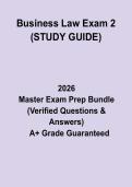 Business Law Exam 2 &lpar;Study Guide&rpar;&colon; Complete Review Notes & Practice Questions PDF
