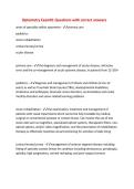 Optometry Exam&num;1 Questions with correct answers
