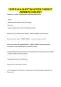 CBSE EXAM QUESTIONS WITH CORRECT ANSWERS 2026-2027&period;
