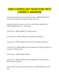 CBSE CARDIOLOGY QUESTIONS WITH CORRECT ANSWERS&period;