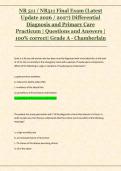 NR5NR511 Differential Diagnosis & Primary Care Practicum Bundle &vert; V1 & V2 Midterm &plus; V1 & V2 Final Exam Study Guides &vert; Chamberlain University &vert; Complete Exam Prep Package11 package deal