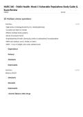 NURS 340 Package Deal &ndash; Study Guide&comma; Practice Questions & Complete Nursing Exam Review