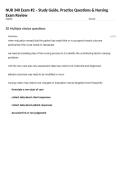 NUR 340 Exam Package Deal &ndash; Study Guide&comma; Practice Questions & Comprehensive Nursing Review