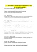 CCI 205 Final Exam Questions with Correct Answers 2026-2027&period;