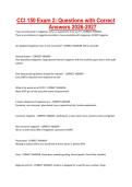 CCI 150 Exam 2- Questions with Correct Answers 2026-2027