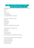 CCI - RVS Exam Prep Questions with Correct Answers 2026-2027&period;