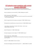 CCI physics exam questions with correct answers 2026-2027&period;