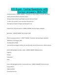 CCI Exam- Caring Questions with Correct Answers 2026-2027&period;