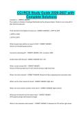 CCI RCS Study Guide 2026-2027 with Complete Solutions&period;
