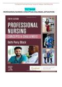 Test Bank for Professional Nursing Concepts & Challenges&comma; 10th Edition by Beth Perry Black &vert; Complete Chapters &vert; Verified Answers