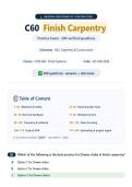 Finish Carpentry Certification Practice Exam&colon; 200 Questions & Rationales