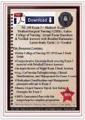 NU 155 Exam 3 &ndash; Medical-Surgical Nursing I &lpar;2026&rpar; &vert; Galen College of Nursing &vert; Actual Exam Questions & Verified Answers with Detailed Rationales &vert; Latest Study Guide &vert; A&plus; Graded