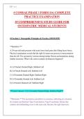 COMSAE PHASE 1 FORM 114 PRACTICE EXAM &vert; 150&plus; Q&A with Rationales &vert; Osteopathic Medical Board Prep
