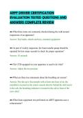 ARFF DRIVER CERTIFICATION&NewLine;EVALUATION TESTED QUESTIONS AND&NewLine;ANSWERS COMPLETE REVIEW