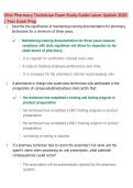 Ohio Pharmacy Technician Exam Study Guide 2026 &vert; Questions & Answers &vert; Comprehensive Exam Prep Review