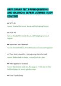 ARFF DRIVER TEST PAPER QUESTIONS&NewLine;AND SOLUTIONS EXPERT VERIFIED STUDY&NewLine;CONTENT