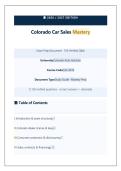 2026&sol;2027 Colorado Car Sales Mastery Exam Prep&colon; 150 Verified Questions & Rationales