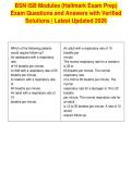 BSN ISB Modules &lpar;Hallmark Exam Prep&rpar;&NewLine;Exam Questions and Answers with Verified&NewLine;Solutions &vert; Latest Updated 2026