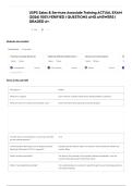 USPS Sales & Services Associate Training ACTUAL EXAM &lpar;2026&rpar; 100&percnt;VERIFIED &vert; QUESTIONS AND ANSWERS &vert; GRADED A&plus;&period;