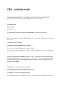 CEN - Practice Exam Questions and Answers