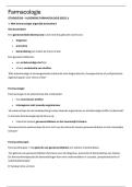 Uitgebreide samenvatting Farmacologie &vert; Algemene Farmacologie &vert; MBRT &vert; 14&sol;20 behaald