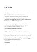 CEN Exam Questions with Correct Answers