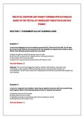 NGN-style questions and Correct Answers with rationales&NewLine;based on the Virtual ATI Greenlight Predictor Exam 2023&NewLine;format&period; 