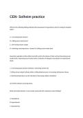 CEN- SOLHEIM practice Exam Questions and Answers