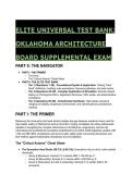 ELITE Oklahoma Architecture Board Supplemental Exam Test Bank &lpar;2026&sol;2027&rpar; &vert; 48&plus; Scenario-Based Q&A &vert; S-Tier Prep