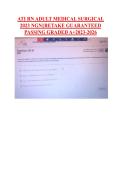 ATI RN ADULT MEDICAL SURGICAL &NewLine;2023 NGN&vert;&vert;RETAKE GUARANTEED &NewLine;PASSING GRADED A&plus;2023-2026 &NewLine;&NewLine;&NewLine;&NewLine;