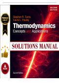 Solutions Manual for Thermodynamics&colon; Concepts and Applications&comma; 2nd Edition &lpar;Turns & Pauley&comma; 2020&rpar; &vert; All Chapters 1&ndash;13 Covered