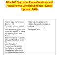 BSN 266 Sherpaths Exam Questions and&NewLine;Answers with Verified Solutions &vert; Latest&NewLine;Updated 2026