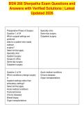 BSN 266 Sherpaths Exam Questions and&NewLine;Answers with Verified Solutions &vert; Latest&NewLine;Updated 2026