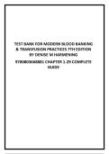Test Bank For Modern Blood Banking & Transfusion Practices 7th Edition by Denise M&period; Harmening PhD MT &lpar;ASCP&rpar; ISBN 9780803668881 Chapters &lpar;1 to 29&rpar;