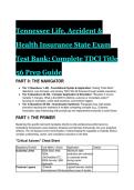 S-Tier Tennessee Life&comma; Accident & Health Insurance State Exam Test Bank &lpar;2026&sol;2027&rpar; &vert; Complete TDCI Title 56 Prep Guide