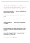 ISTM 630 Final Exam &ndash; Risk &vert; UPDATED Questions with 100&percnt; Correct Answers&NewLine;