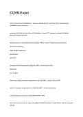 CCRN Exam Questions with Correct Answers