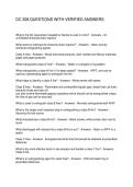 DC 308 QUESTIONS WITH VERIFIED ANSWERS
