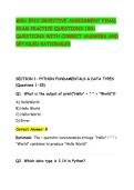 WGU E010 OBJECTIVE ASSESSMENT FINAL&NewLine;EXAM PRACTICE QUESTIONS 100&plus;&NewLine;QUESTIONS WITH CORRECT ANSWERS AND&NewLine;DETAILED RATIONALES