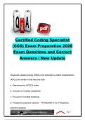 Certified Coding Specialist &lpar;CCS&rpar; Exam Preparation 2026 &vert; AHIMA CCS &vert; 330&plus; Exam Questions & Verified Answers &vert; ICD-10-CM&comma; ICD-10-PCS&comma; CPT&reg;&comma; HCPCS&comma; DRGs & Medical Coding Certification